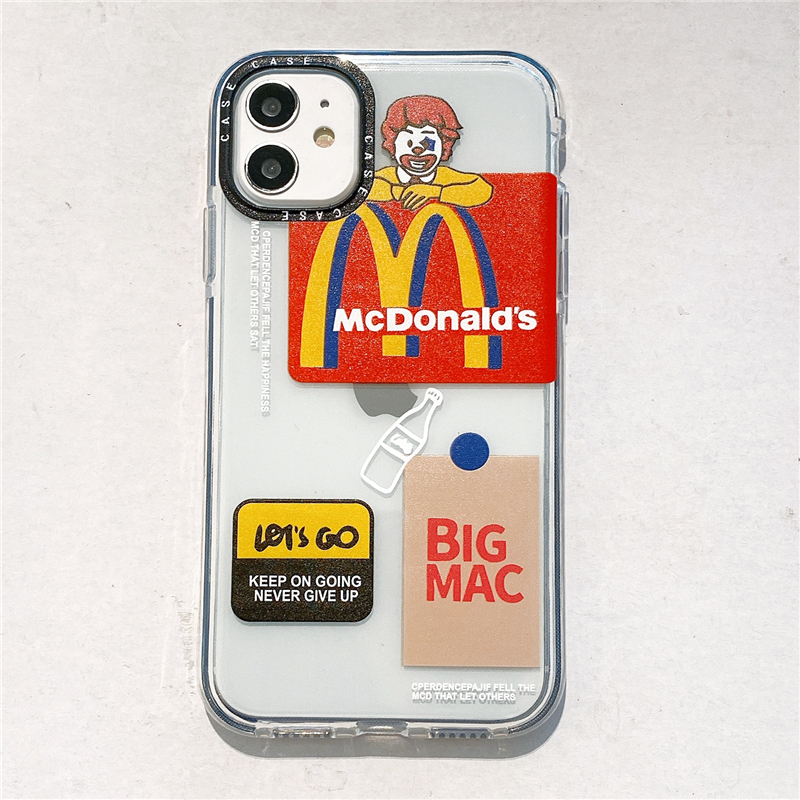 MCDONALD'S Ốp Lưng Phong Cách Trung Hoa Độc Đáo Cho Iphone 12 11 Pro Max Xr Xs Max 8 7 Plus Se 2020