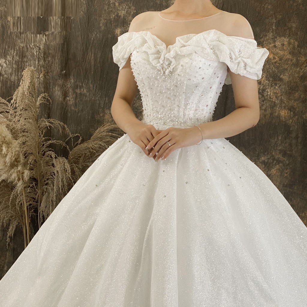 Váy đầm áo cưới cao cấp phi nhật nhập khẩu cho các nàng dâu thương hiệu Duanbridal có thể giặt nhiều lần