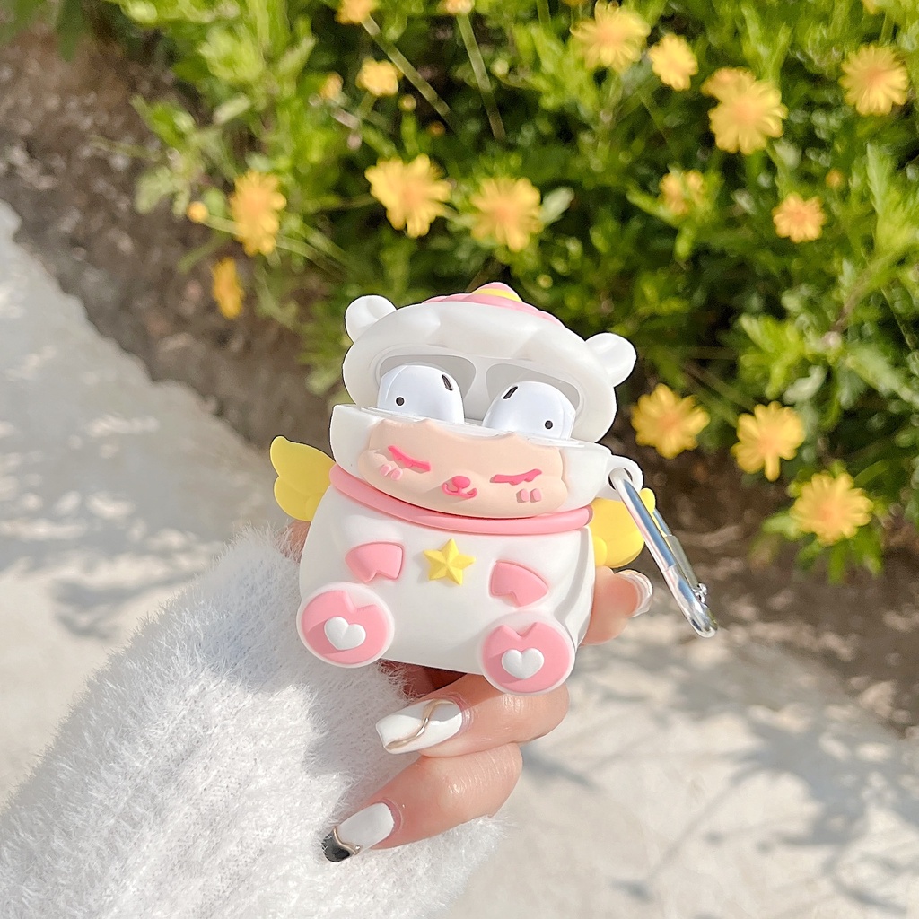 Vỏ Bảo Vệ Hộp Sạc Tai Nghe Airpods 3 Pro 2 3 Họa Tiết Hoạt Hình Kỳ Lân Nhiều Màu Dễ Thương Ốp