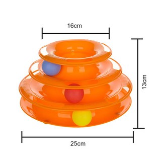 (Tháp Bóng 3 Tầng) Đồ chơi tháp bóng cho mèo