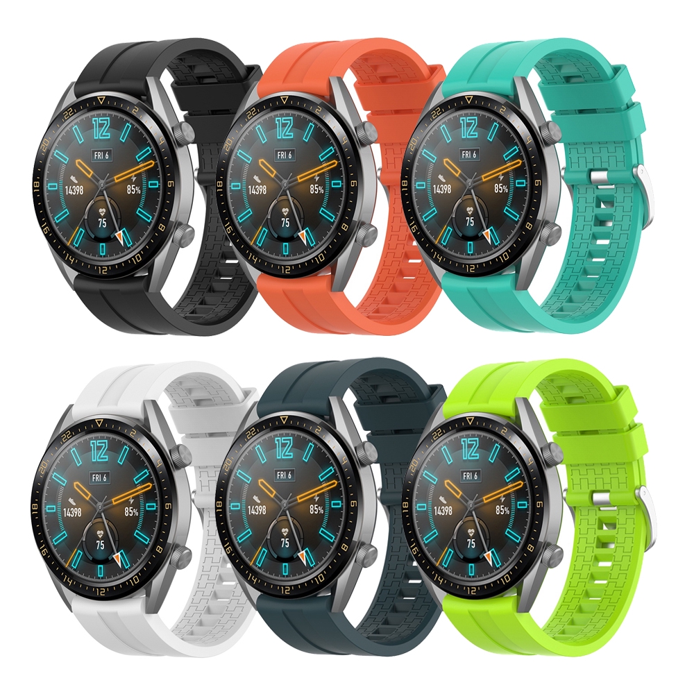 Dây đeo đồng hồ thể thao bằng silicone mềm thời trang cho Huawei Watch GT / Active / Honor Magic