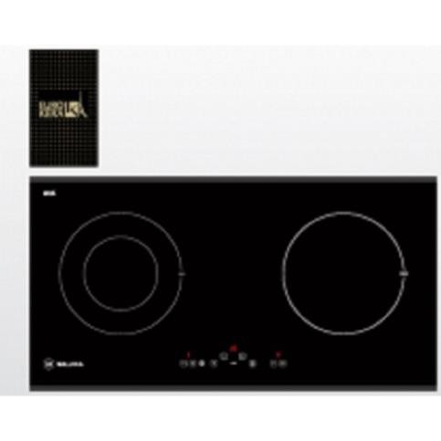 Bếp Điện Từ Malloca MH-02IR LB - Kính Đen Chấm Bi, 2 Vùng Nấu