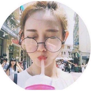 Kính tròn gọng sắt cute
