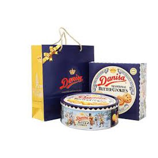 BÁNH QUY BƠ SỮA DANISA HỘP THẾC 454G, HÀNG TẾT CÓ TÚI QUAI XÁCH, hsd T1/2020