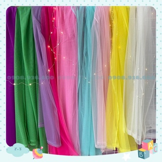 Rèm voan lưới 1.7m x 2m decor background sinh nhật meeting