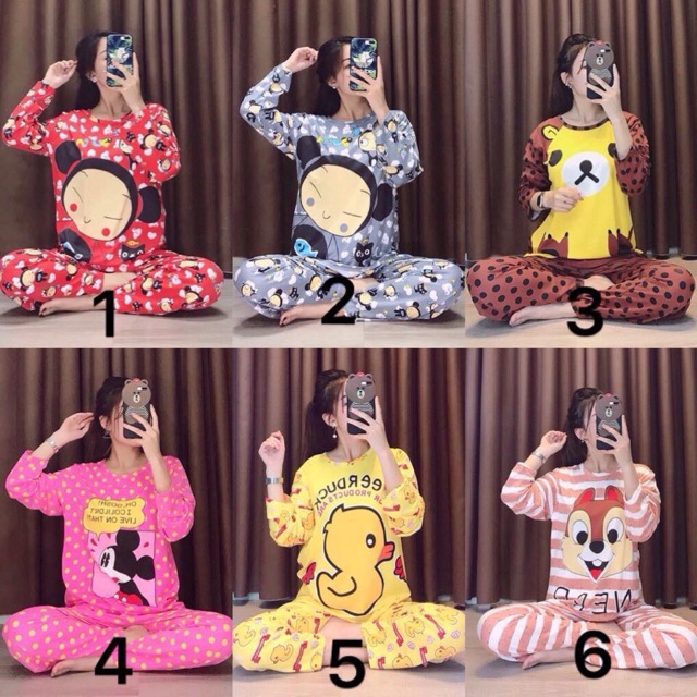 Đồ bộ mặc nhà nhiều hình