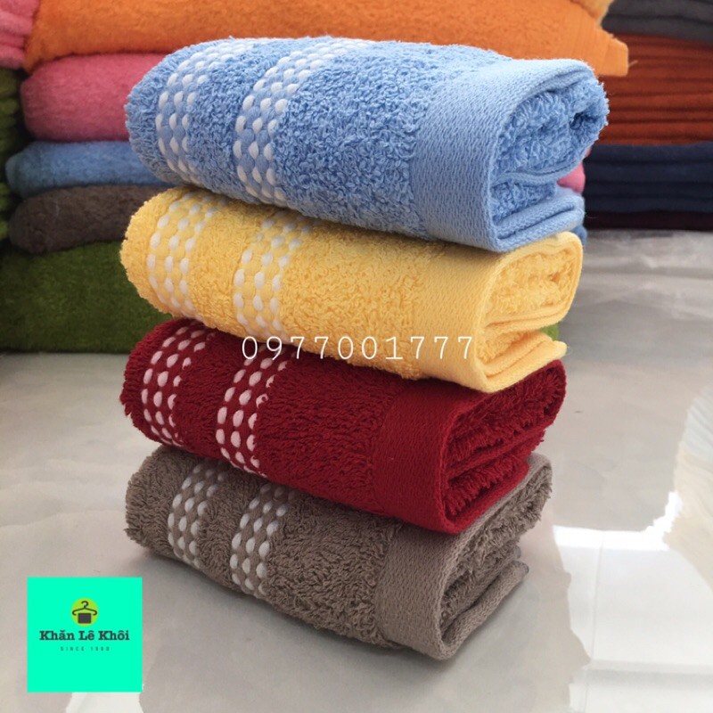 Khăn mặt 100% cotton Dobby KMH 27x50cm - Nhiều màu đẹp