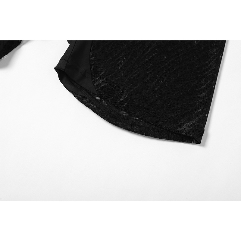 Áo Liền Quần Hở Lưng Họa Tiết Kẻ Sọc Phong Cách Đường Phố Quyến Rũ Cho Nữ