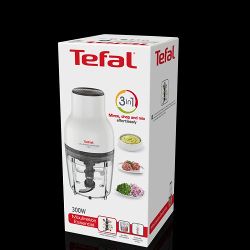 Máy xay thịt mini 0.4 lít đa năng lưỡi dao inox Tefal MB520138 300W - Hàng chính hãng