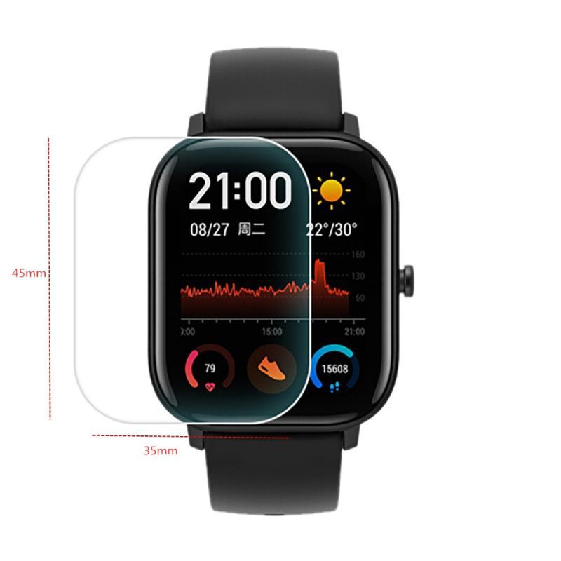 2 / 5 Miếng Dán Bảo Vệ Màn Hình Cho Đồng Hồ Huami Amazfit Gts