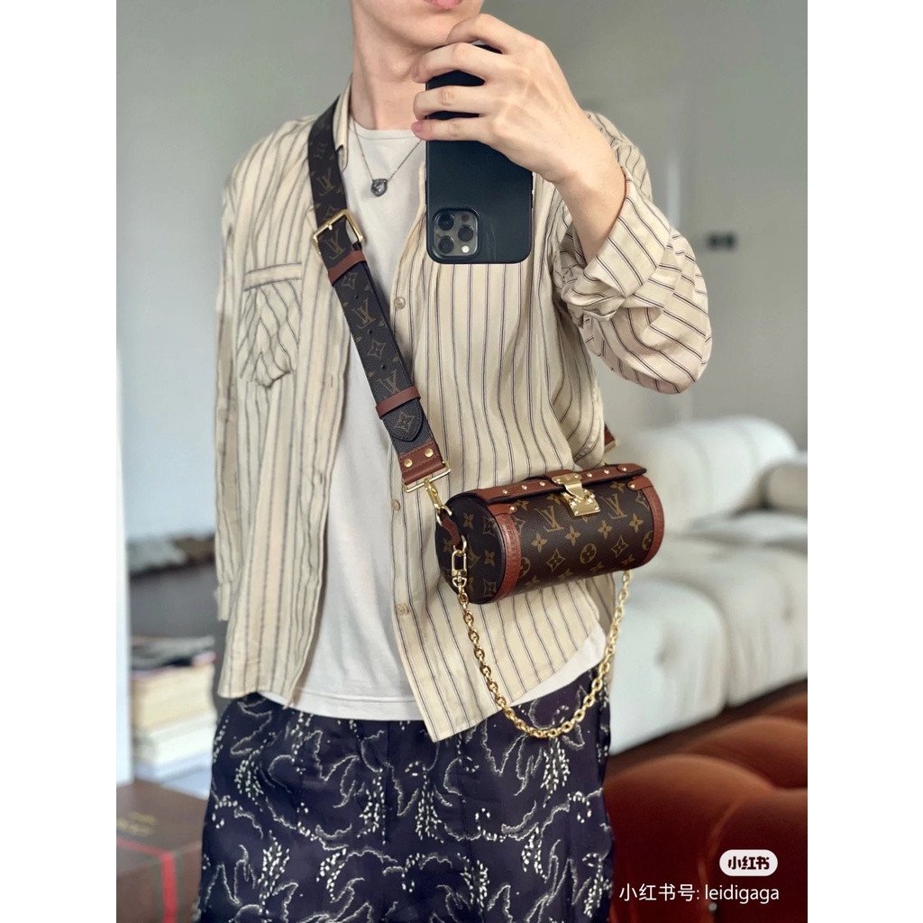 Túi đeo chéo da thật thời trang cao cấp Louis Vuitton LV thiết kế độc đáo, phong cách cá tính