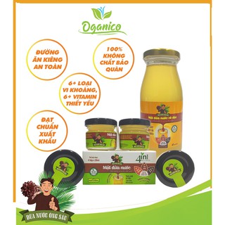 Mật Dừa Nước Ông Sáu cô đặc 100% Organic đặc sản Cần Giờ làm đường ăn kiêng, Granola bar giảm cân OGANICO 20