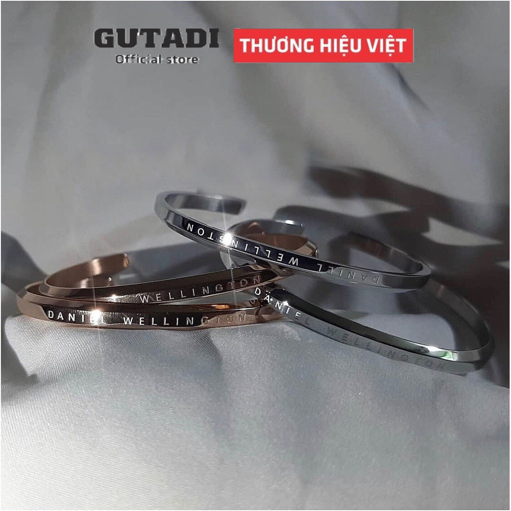 Vòng tay cuff Vòng lắc tay titan không gỉ thiết kế đơn giản thanh lịch vòng tay đôi trang sức titan cao cấp