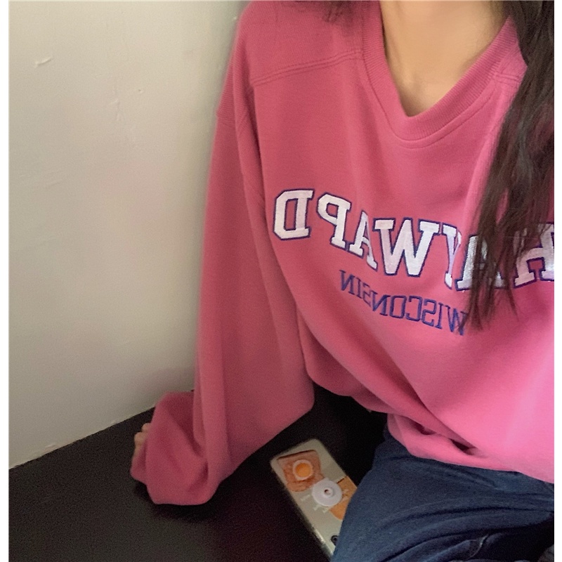 Áo Sweater Cổ Tròn In Chữ Thời Trang Cho Nữ 45898 | BigBuy360 - bigbuy360.vn