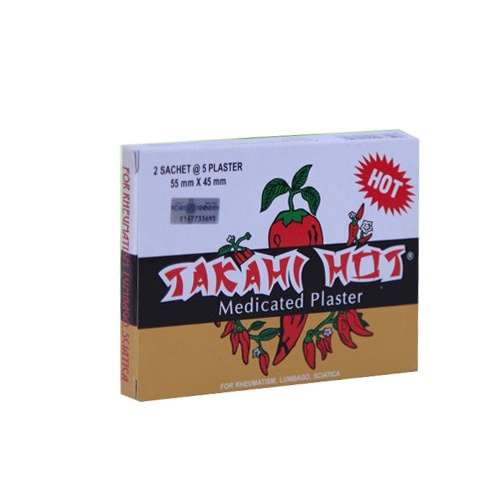 Cao dán TAKAHI HOT (Hộp 10 miếng dán) dán ớt- cao dán trái ớt miếng dán ớt