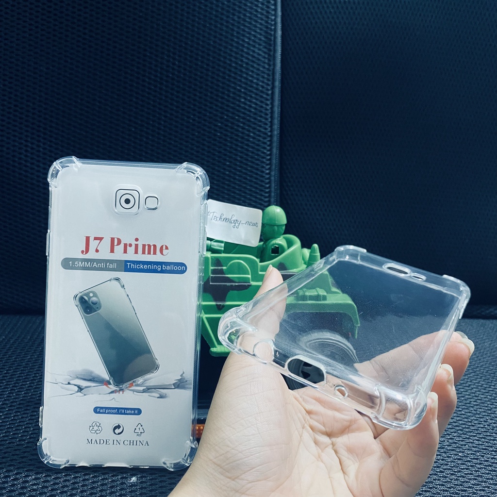 Ốp chống sốc Samsung J7 Prime/ On7 2016 trong suốt, dày dặn cao cấp, bo 4 góc