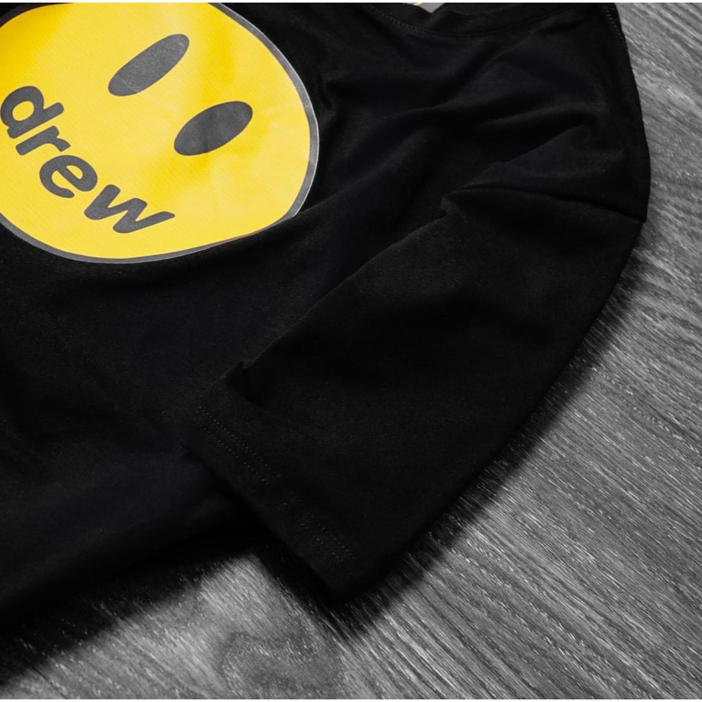 Áo thun nam nữ tay lỡ DREW House Mặt cười phong cách , Áo phông unisex  form rộng oversize chất liệu Cotton AQ21 | BigBuy360 - bigbuy360.vn