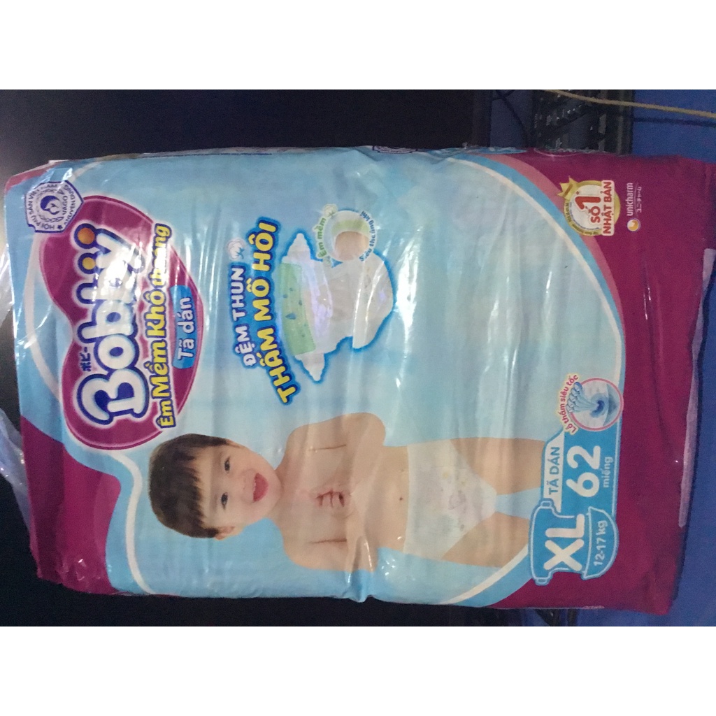 Tã dán Bobby XL62 Date luôn mới