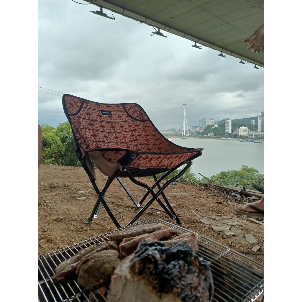 Ghế gấp dã ngoại Naturehike NH18X004 Thổ cẩm Vàng Đen Đỏ | BigBuy360 - bigbuy360.vn