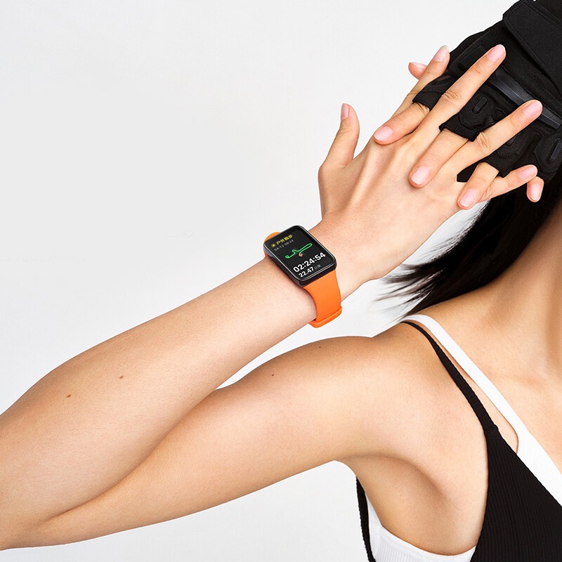 Dây đeo thay thế JANSIN chất liệu silicon màu trơn cho Xiaomi Mi Band 7 Pro / 7 Pro