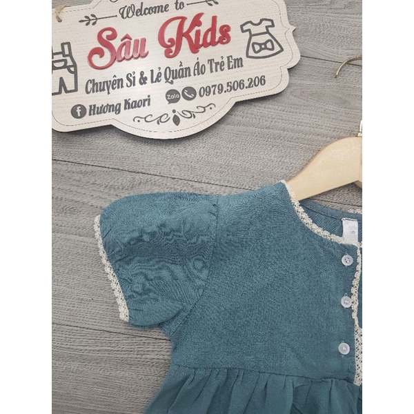 Áo sơ mi kiểu dáng babydoll cho bé gái
