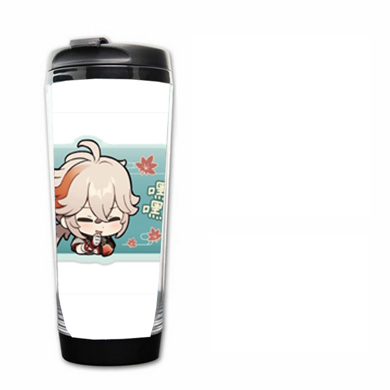 Bình nhựa đựng nước in hình NHÂN VẬT GENSHIN IMPACT game chibi anime M5 tiện lợi lưu niệm