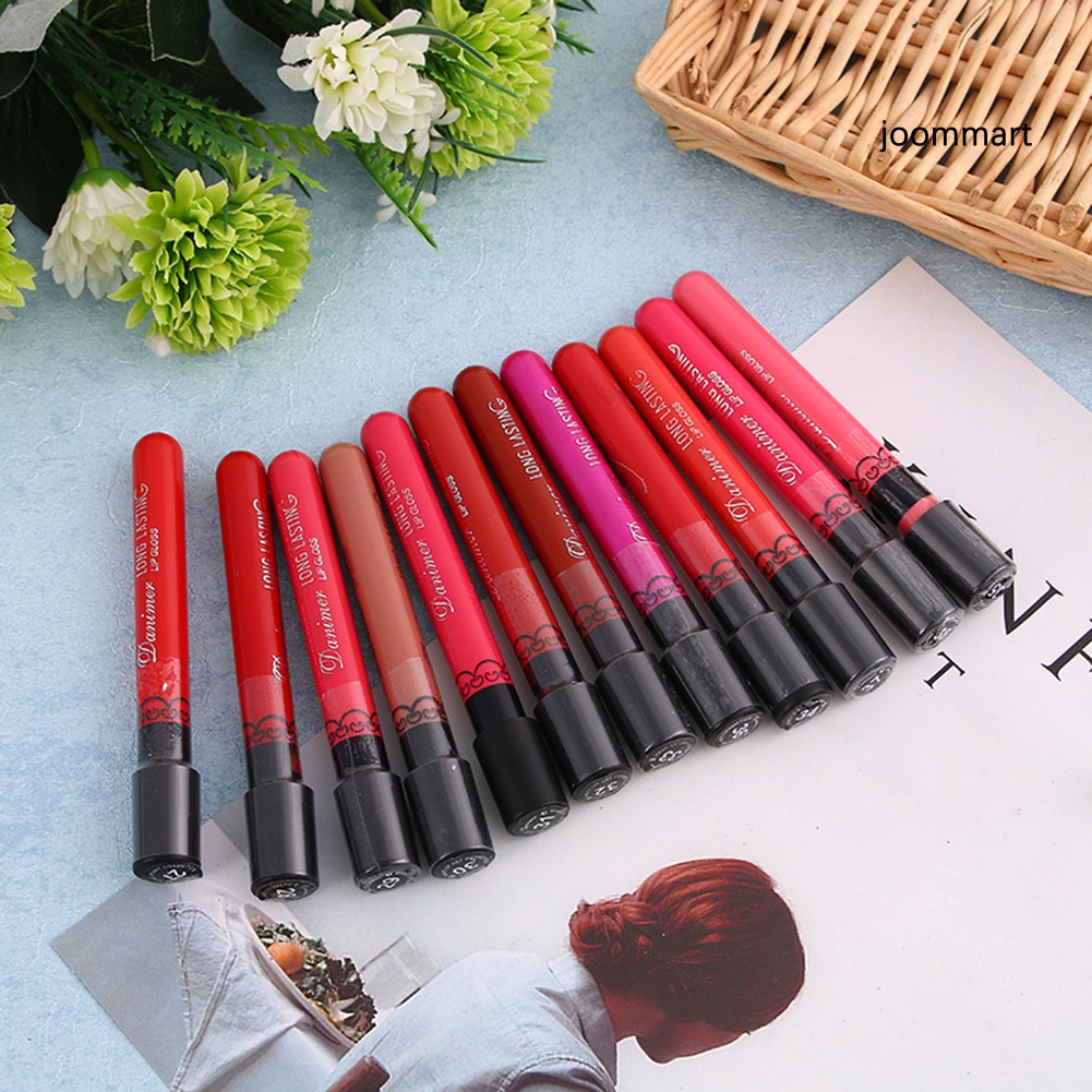 【JM】Matte Liquid Lipstick Long Lasting Moisturizing Lip Gloss Women Beauty Cosmetic