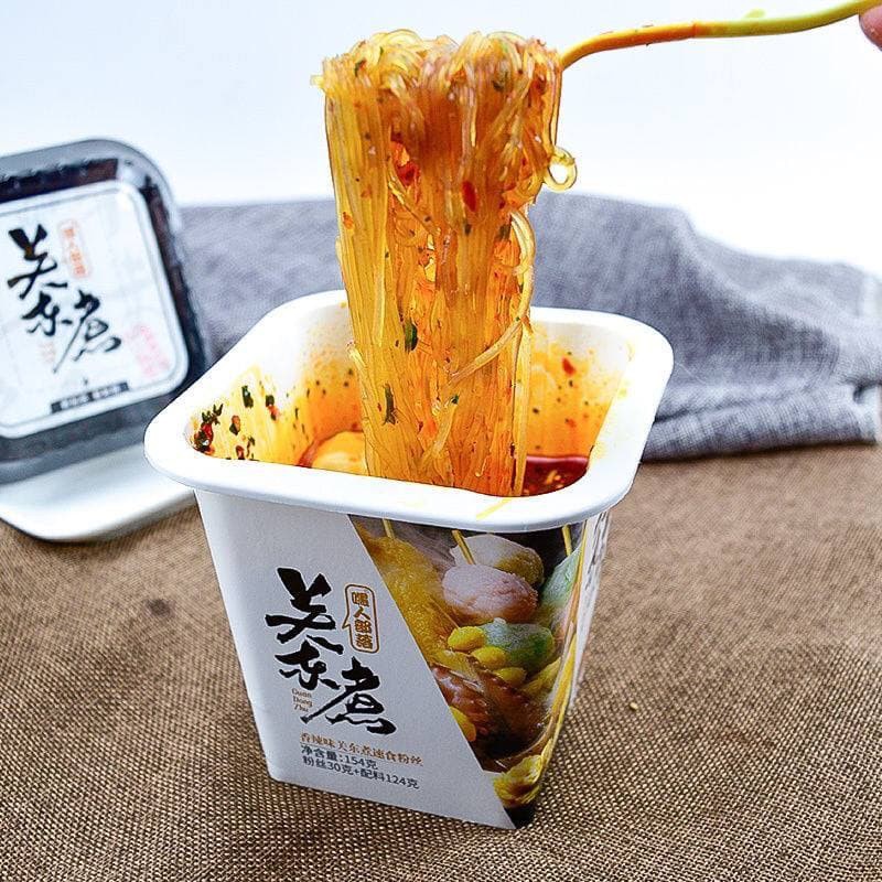 Cốc lẩu miến hải sản đủ topping (mực, cá viên, chả cá, phomai,..) 155g siêu ngon, hit hot