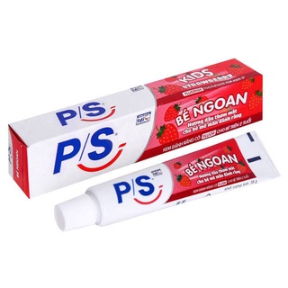 Kem đánh răng P/S trẻ em tuýp , kem đánh răng P/S trẻ em hương dâu