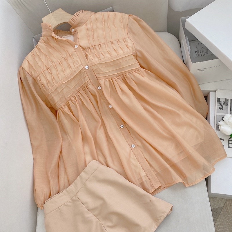 SET ÁO BBD KEM REN NGỰC + QUẦN SHORT