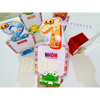 Biểu tượng nhóm thú/ số A5 - đồ dùng dạy học Ruby