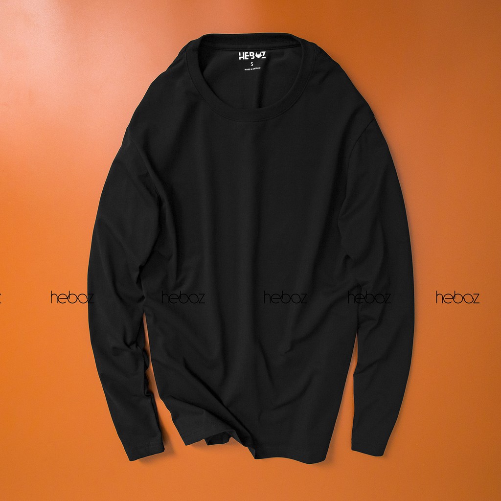 Áo thun dài tay nam HEBOZ trơn 6M( 6 màu), vải Thun COTTON cao cấp, nhẹ mát - 00000361 | BigBuy360 - bigbuy360.vn