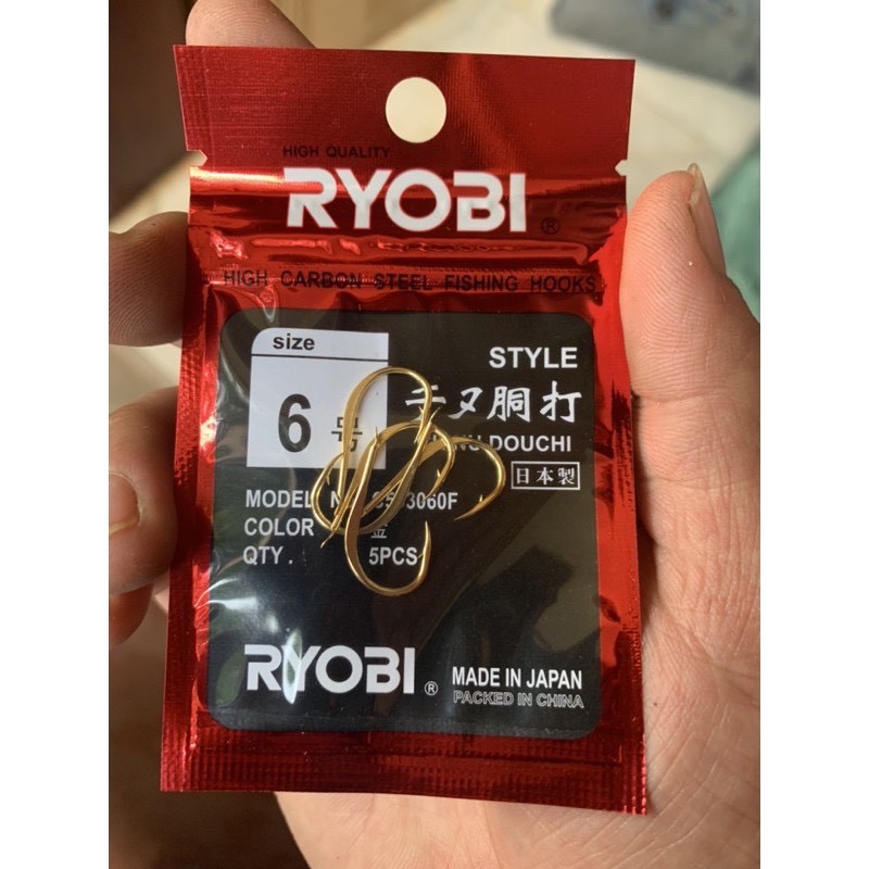 Lưỡi câu Cá Nhật Bản Ryobi cao cấp ⚡Siêu Cứng⚡ Đủ Size ⚡Chất Liệu Thép Không Rỉ