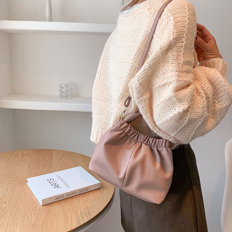 IELGY Túi Đeo Vai Một Bên Vai Đơn Giản Thoải Mái Cho Nữ