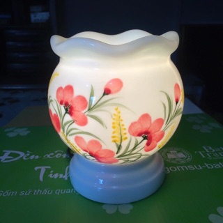 Đèn Xông Tinh Dầu Bát Tràng Cỡ To Cao 15cm
