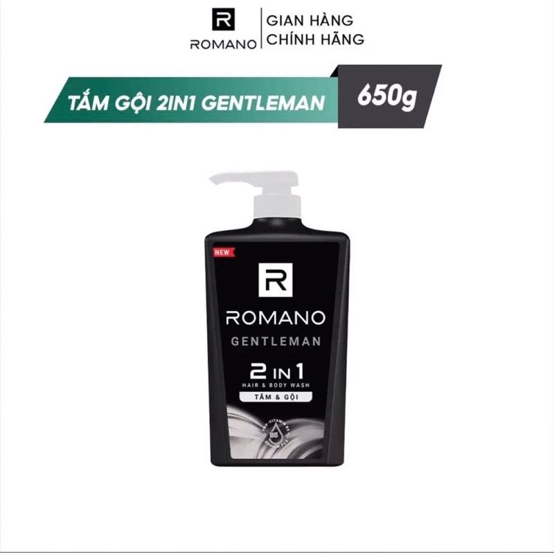 Sữa tắm 2in1 Romano 650g