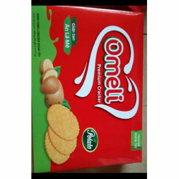 Bánh Omeli cracker gấc/khoai tây 400g