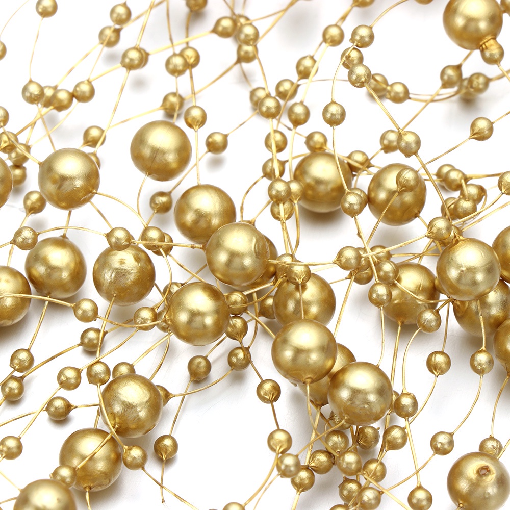 Dây Chuỗi Hạt Ngọc Trai Nhân Tạo Dài 5m Dùng Trang Trí Tiệc Cưới Diy