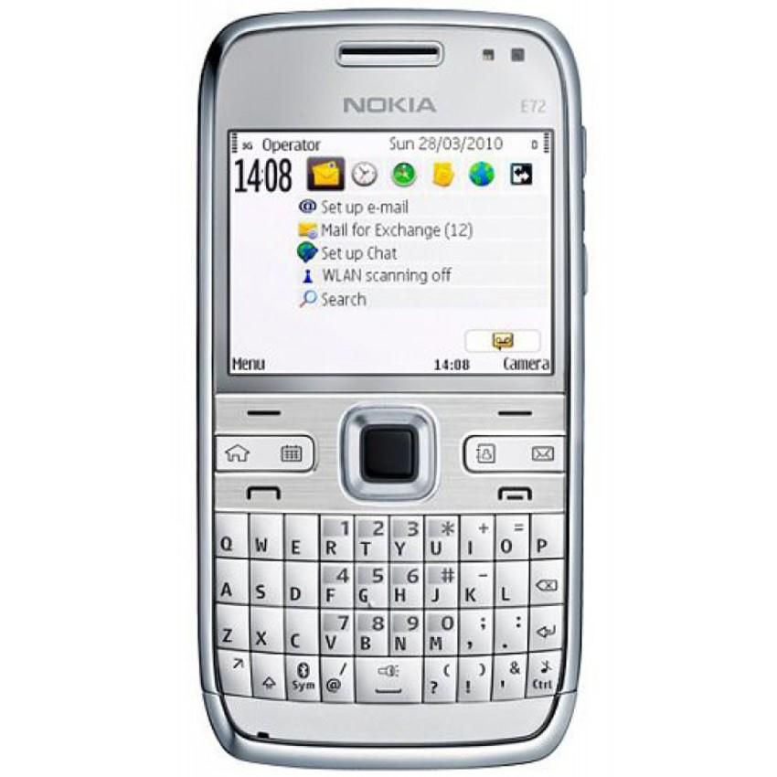 ĐIỆN THOẠI NOKIA E72, CÓ WIFI, 3G, MAIN ZIN CHÍNH HÃNG, KÈM PIN SẠC ĐẦY ĐỦ