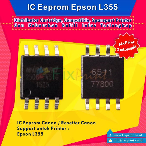 Máy In Epson L355 Eprom Ic Eeprom Reset Epson L355 Epson L355