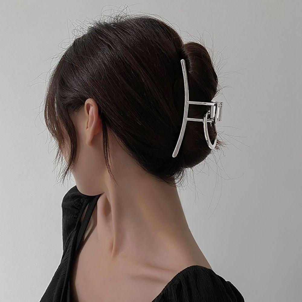 Kẹp Tóc Kim Loại Màu Sắc Tinh Khiết Phong Cách Hàn Quốc