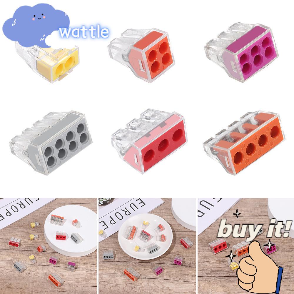 Set 10 Khối Đấu Nối Dây Điện Đầu Cuối Dạng Nhấn Bền Bỉ Nhỏ Gọn Dành Cho Junction Box