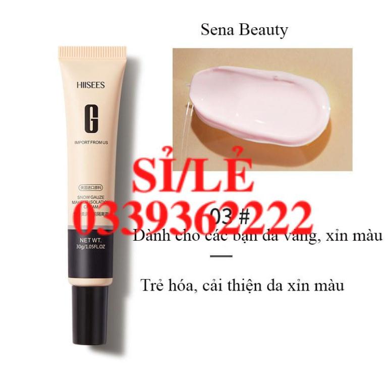 [ CHÍNH HÃNG ] Kem nền che khuyết điểm Hiisees Chữ G 30g Sena Beauty  HAIANHSHOP