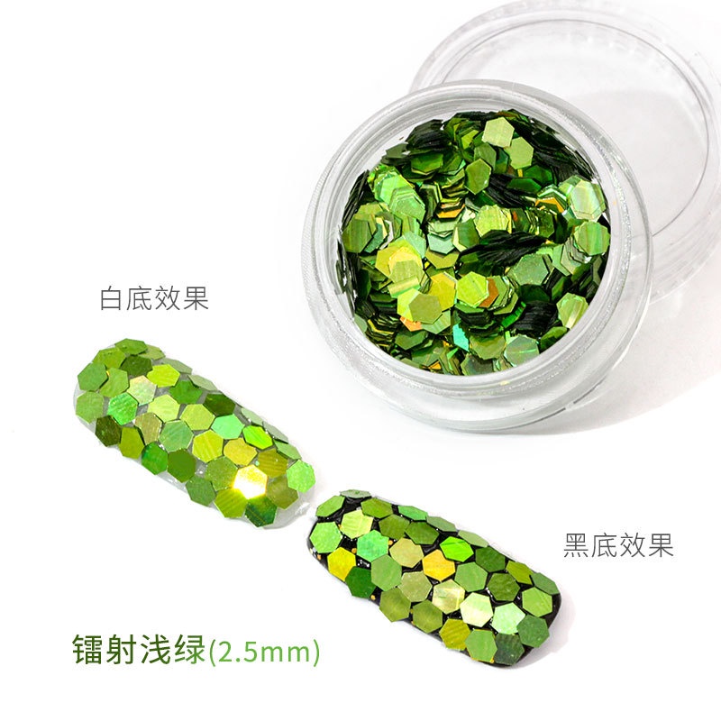 Hộp Kim Tuyến Lục Giác Đính Móng Nghệ Thuật