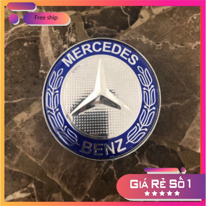 Logo chụp mâm, ốp lazang BVBánh xe ô tô Mercedes BVBenz cao cấp MBVBZ75: Đường kính 75MM BVB