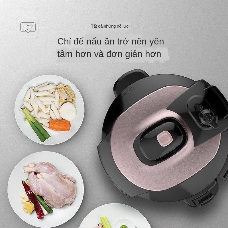 ❧☬Nồi áp suất Midea / 5L Bể đôi thông minh cơm điện gia đình Chính hãng 3-6 Người