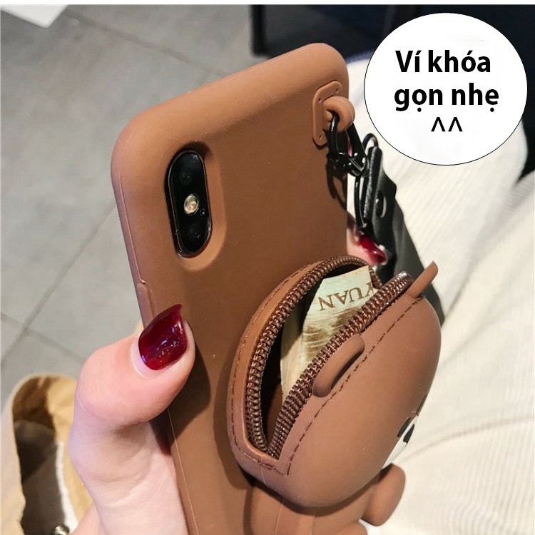 Ốp Iphone Gấu Ví siêu dẻo 6/6s/7/8/X/Xs/Xsmax