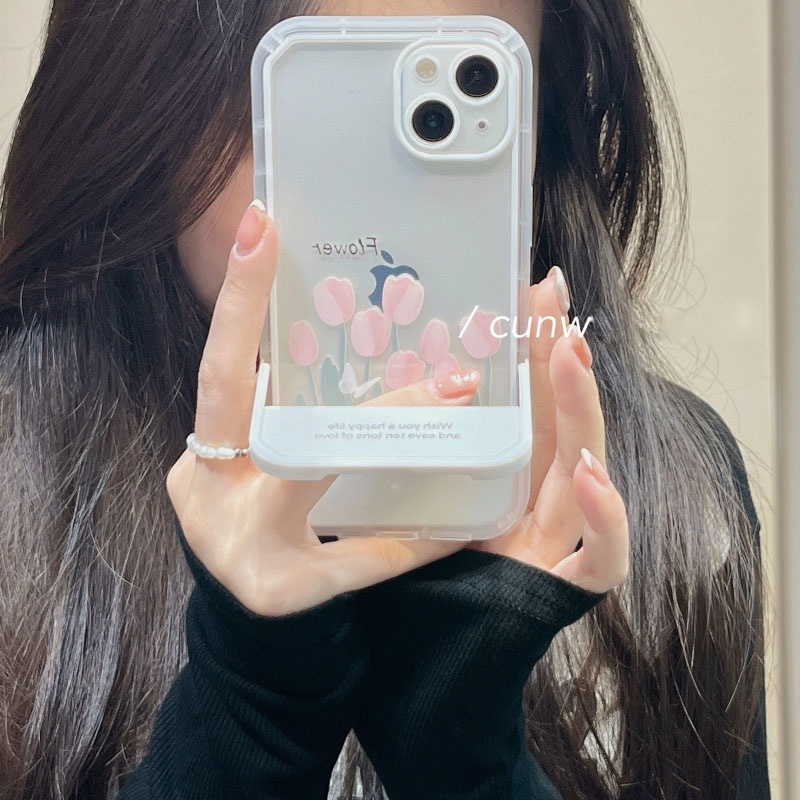 Ốp Điện Thoại TPU Dẻo Trong Suốt Họa Tiết Hoa Xinh Xắn Cho IPhone 14 13 12 11 10 Pro XS Max X XR 8 7 6 6S Plus SE