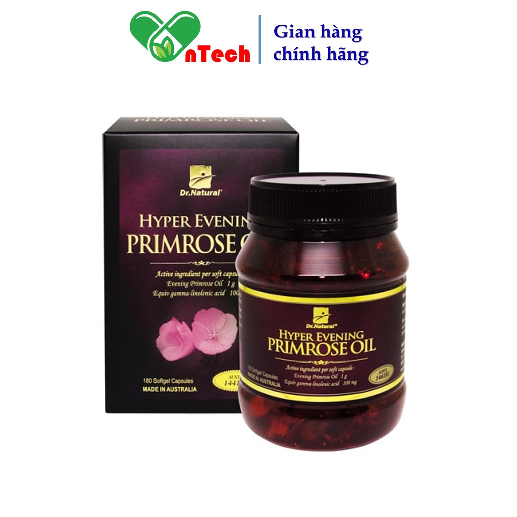 Tinh dầu hoa anh thảo Dr.Natural Hyper Evening Primrose Oil bổ sung cân bằng nội tiết tố làm trắng da mờ nám tàn nhang