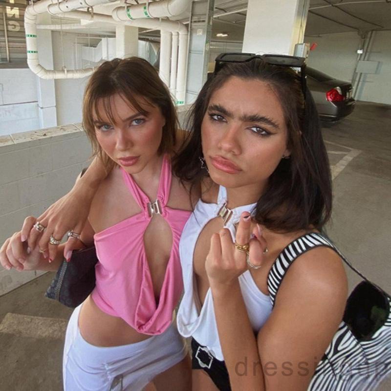 Set Áo Lửng 2 Dây Hở Lưng + Chân Váy Ngắn Quyến Rũ Cho Nữ | BigBuy360 - bigbuy360.vn